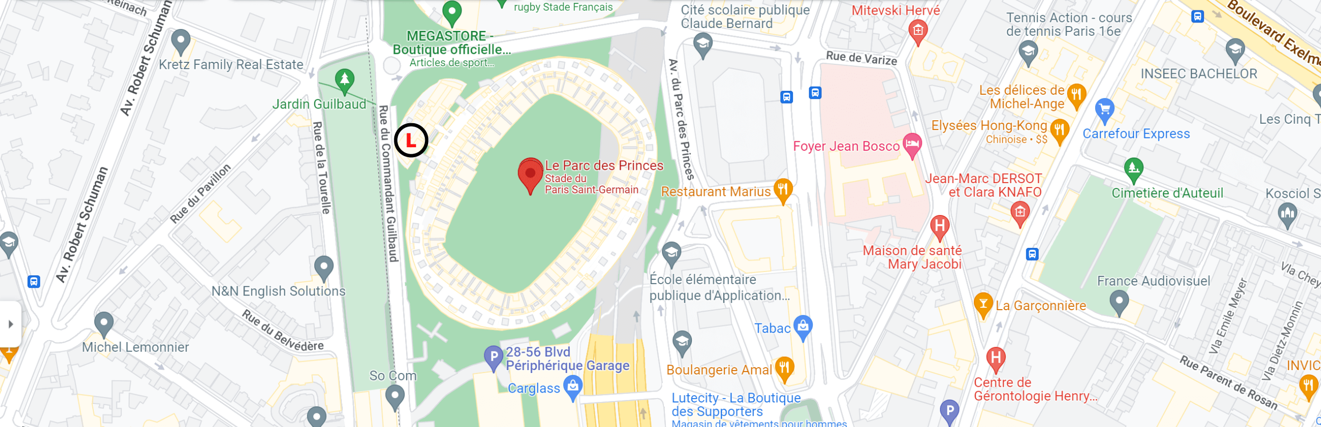 Carte Entrée PSG Stadium Tour - 1 personne